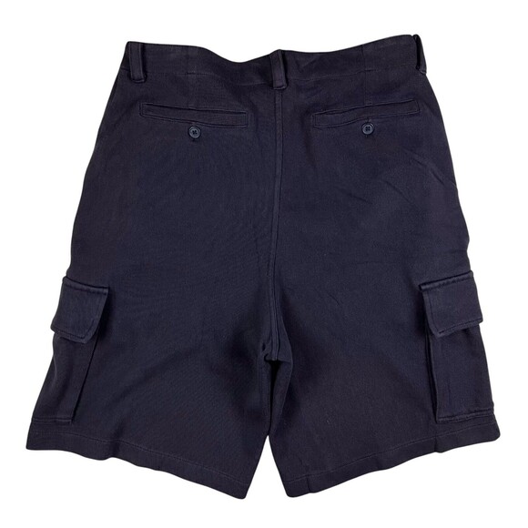 Polo Ralph Lauren Button-Fly Cargo Shorts  Men's Size 32  Navy Soft Heavier Knit - Picture 2 of 5